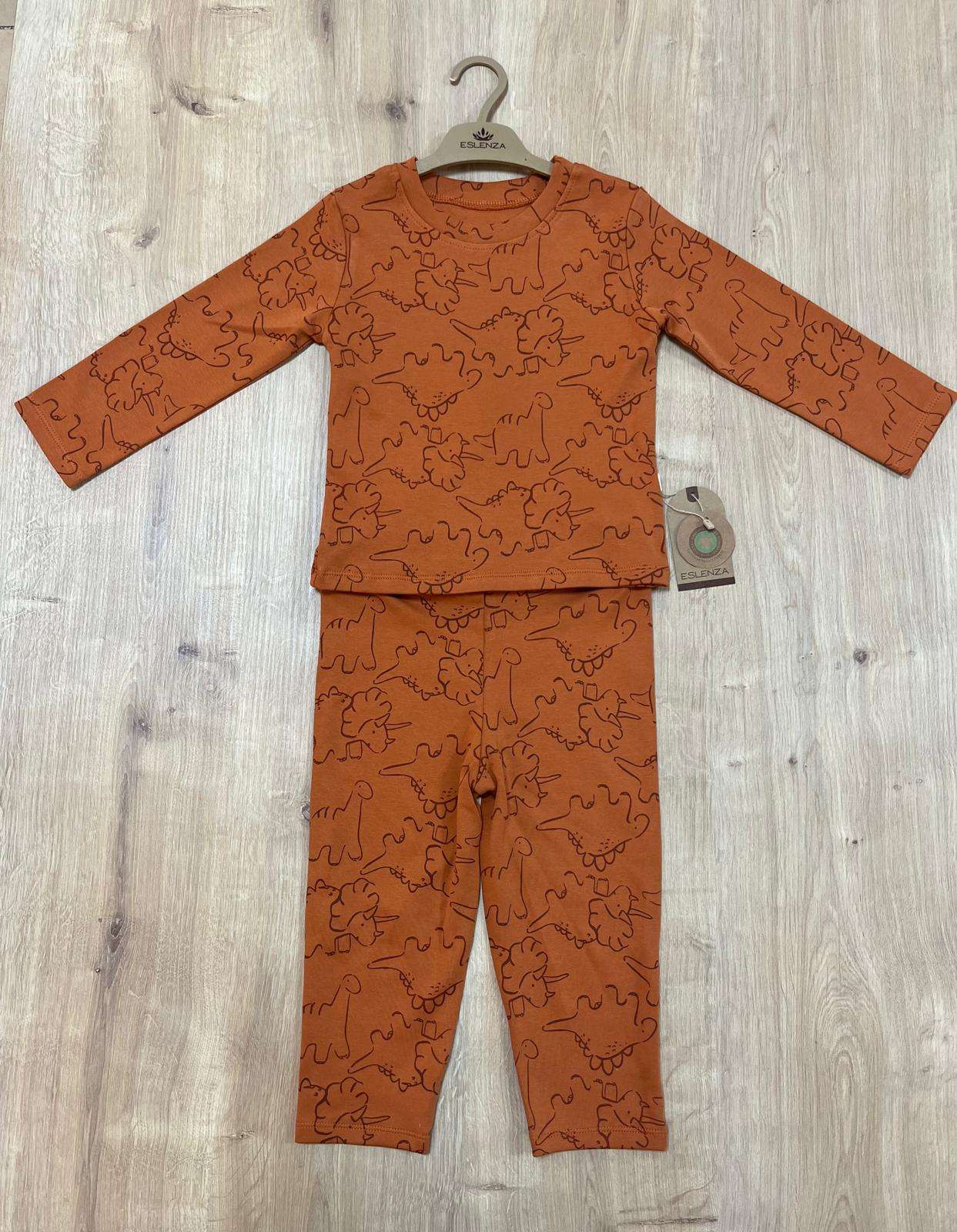 ESL-2092 DESENLİ ORGANİK PİJAMA TAKIM