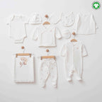 ESL-2314 ORGANİK PAMUK DESENLİ 10'LU SET