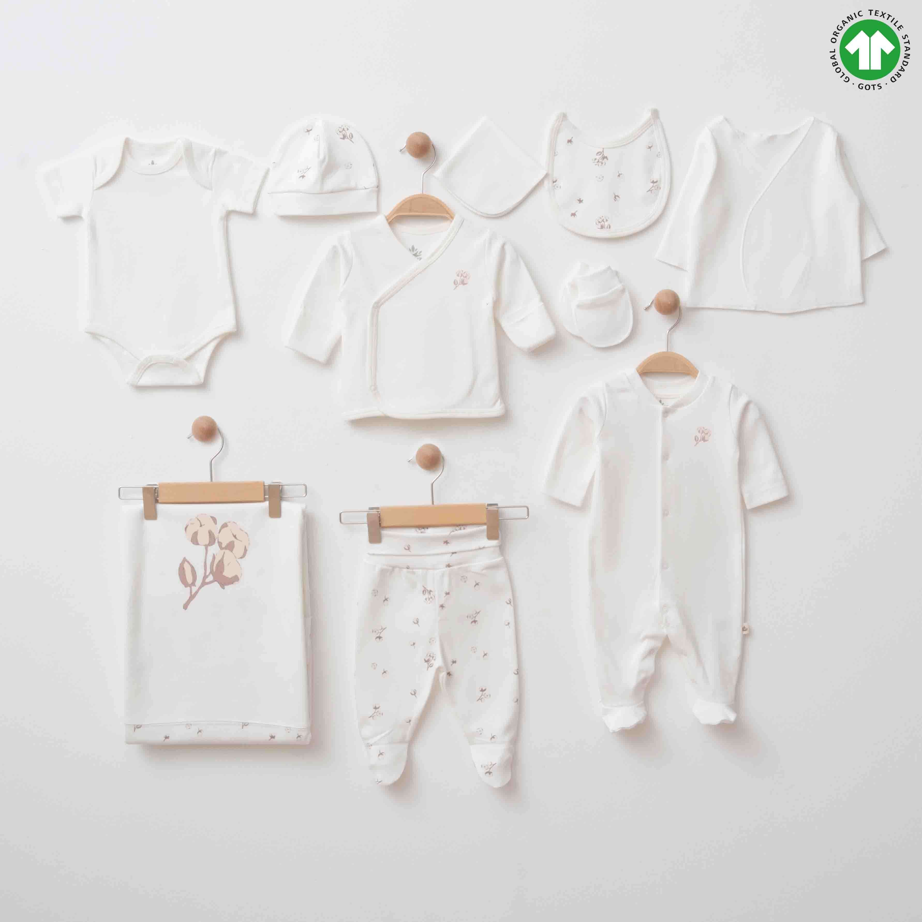 ESL-2314 ORGANİK PAMUK DESENLİ 10'LU SET